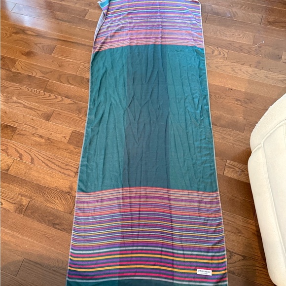 Pashmina Multicolor Striped Shawl Wrap Scarf - Picture 6 of 7